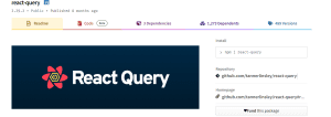 npm react query
